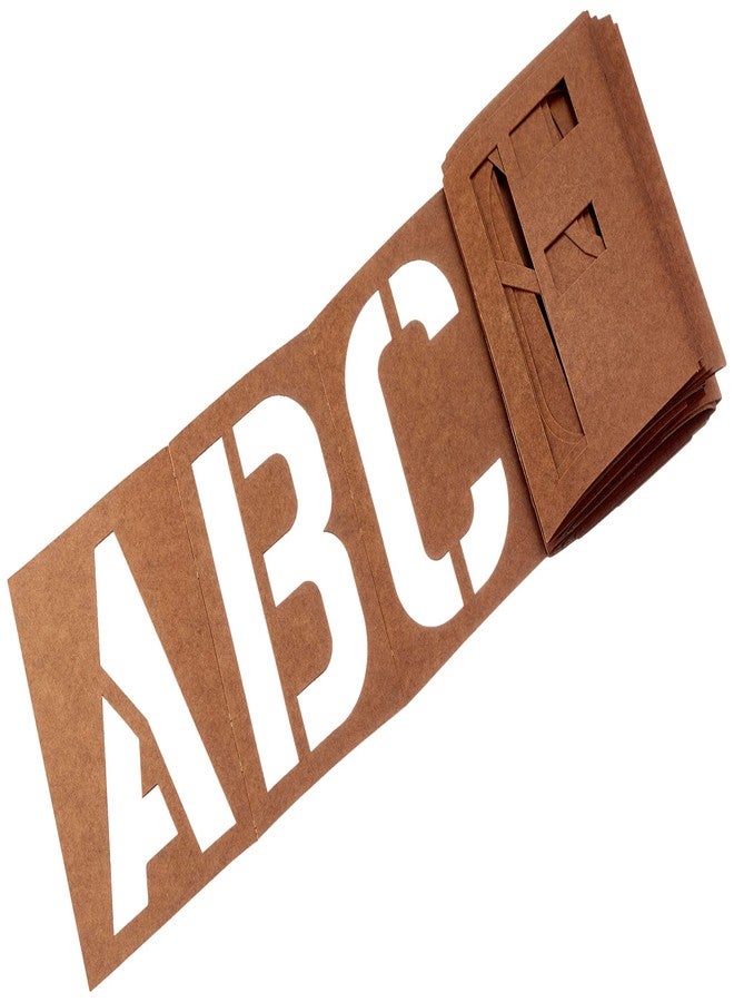 Duro Graphic Products 3335 Oil Board Stencil Set, 5", Brown - Image 4