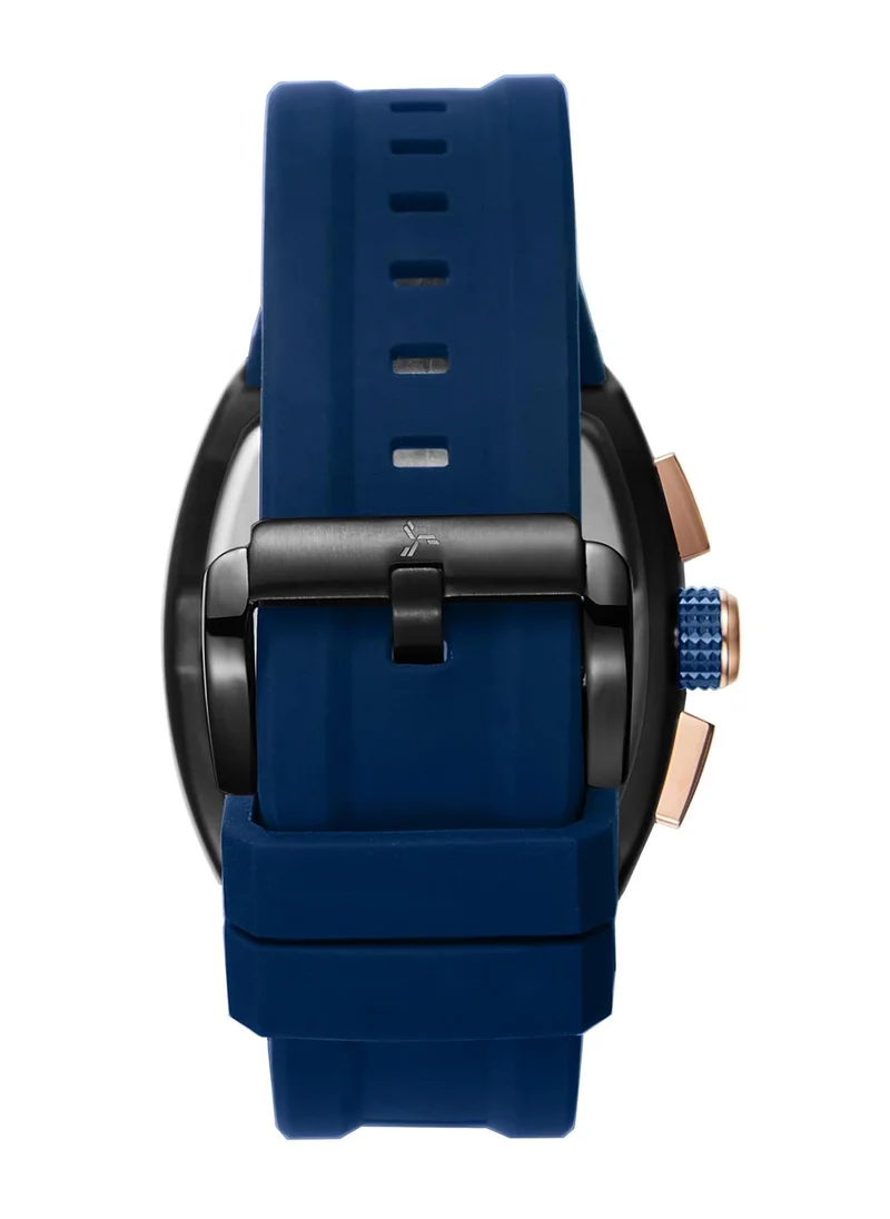 TORNADO Tornado XENITH MULTI FUNCTION Men's VX9J,High Precision Japanese Quartz Movement Watch, Multi Function Display and Premium Flexible & Durable Silicone Strap - T23105-BSNNK, Blue