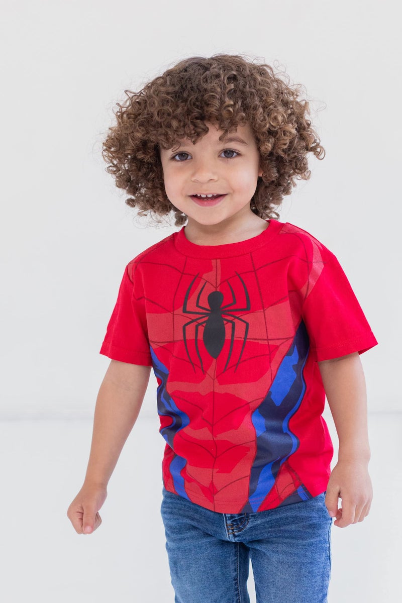 Marvel Spider-Man Toddler Boys 4 Pack T-Shirts Spiderman 5T - Image 3