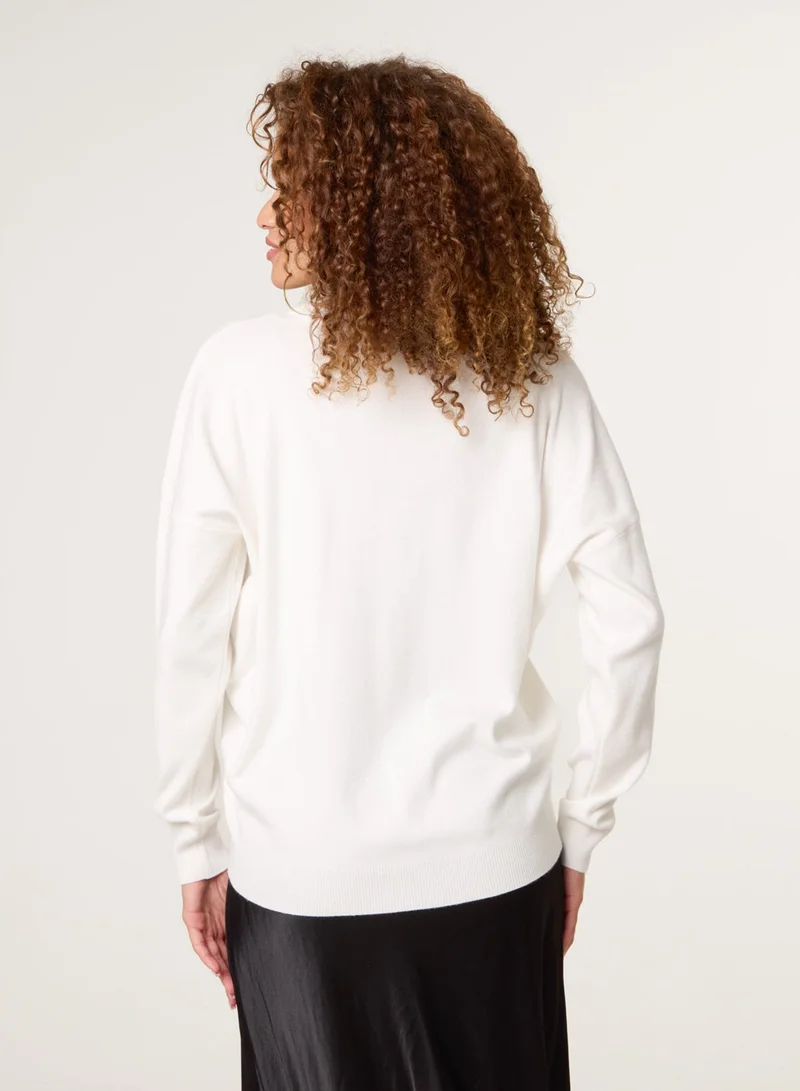 Blue Vanilla Christmas Jingle Bell Bauble Jumper