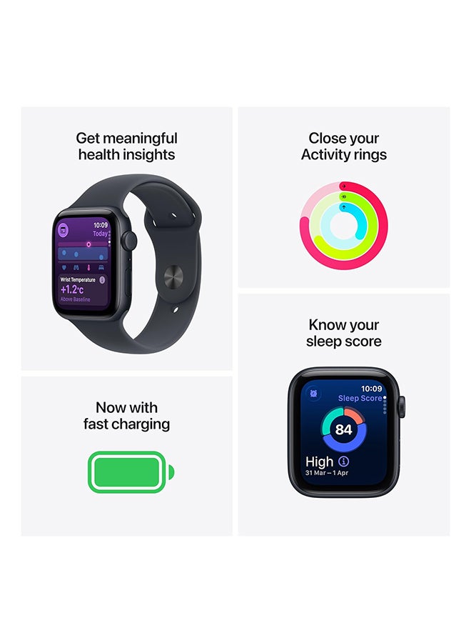 Apple Watch SE 3 GPS + Cellular 40mm (Middle East Version) Starlight Aluminium Case With Starlight Sport Band - S/M - Image 4