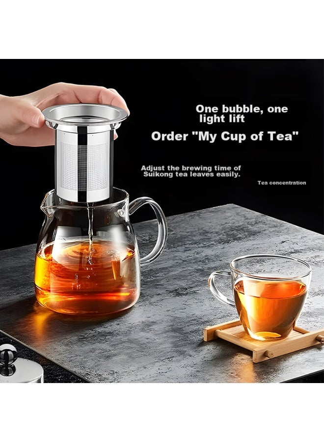 JD.com Jd Jingzao Teapot, Heat-resistant Glass Tea Brewing Set, Elegant Cup, Electric Ceramic Stove Water Kettle, 650ml - Image 4