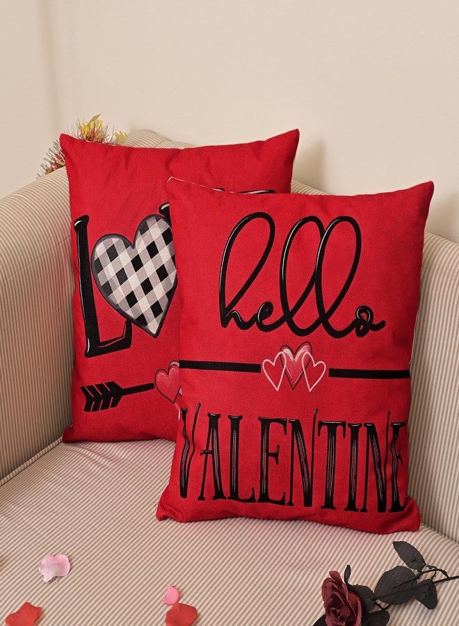 Hongsome Plaid Heart Pillow Cover - Image 5