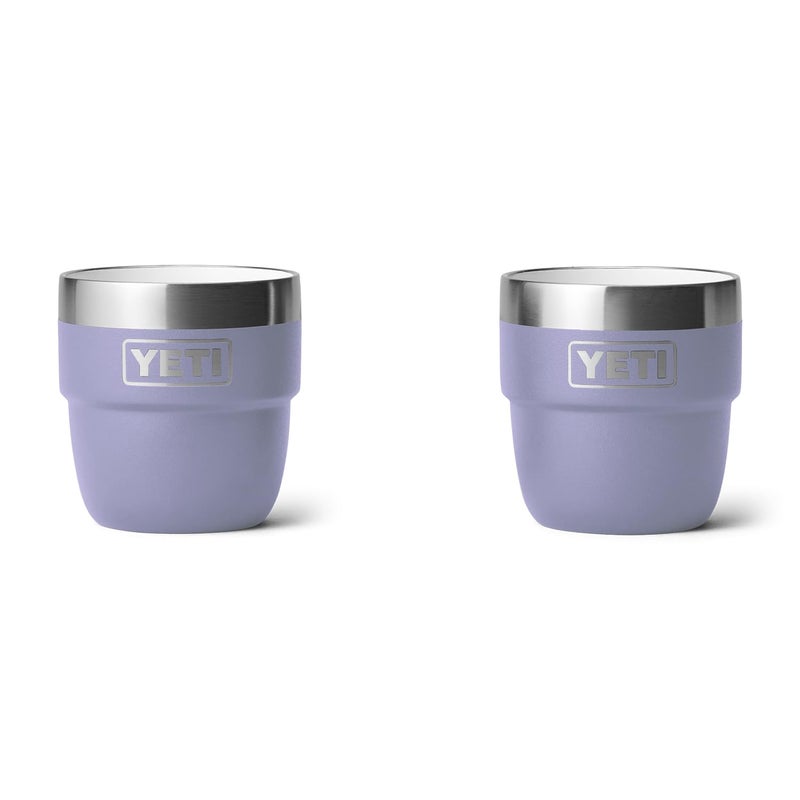 YETI Rambler 4 oz Stackable Cup, Stainless Steel, Vacuum Insulated Espresso/Coffee Cup, 2 Pack, Cosmic Lilac - Image 1