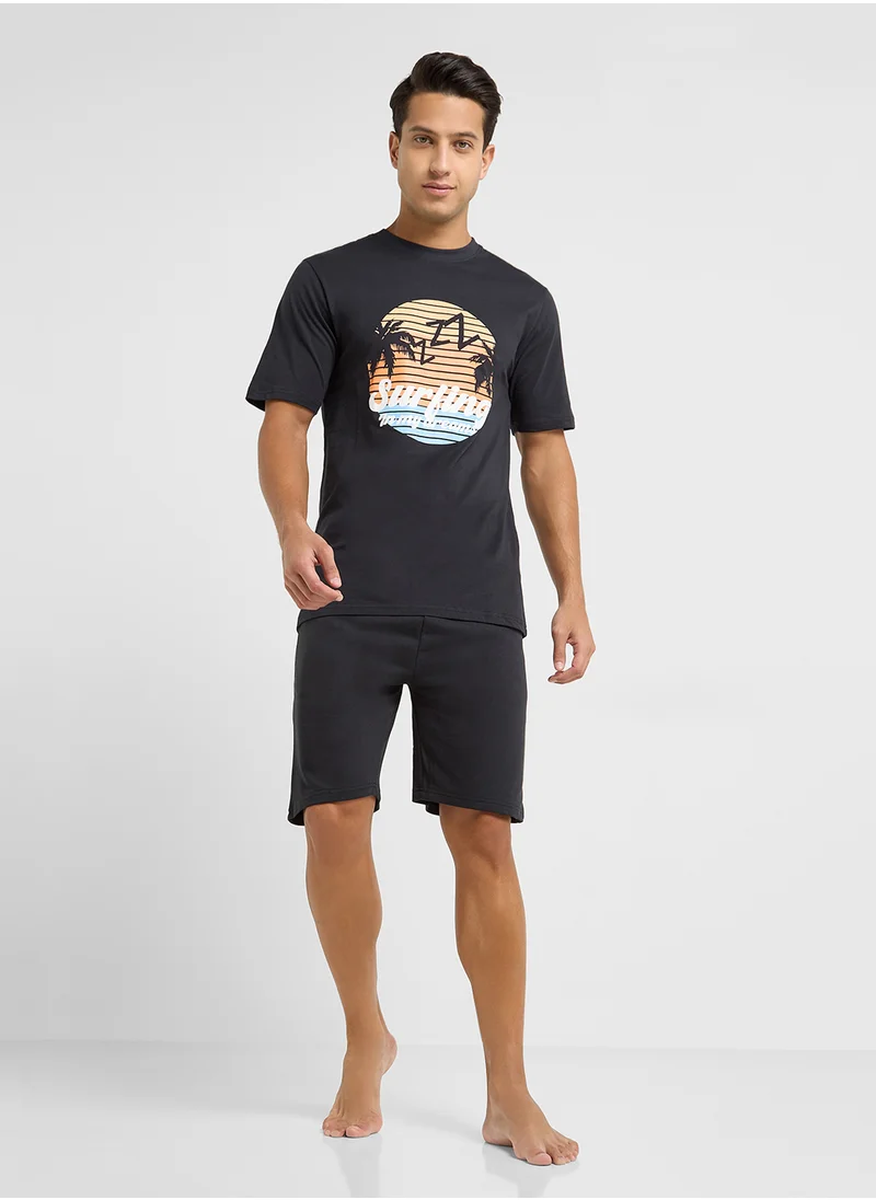 Seventy Five Nightwear T-Shirt & Shorts Sets