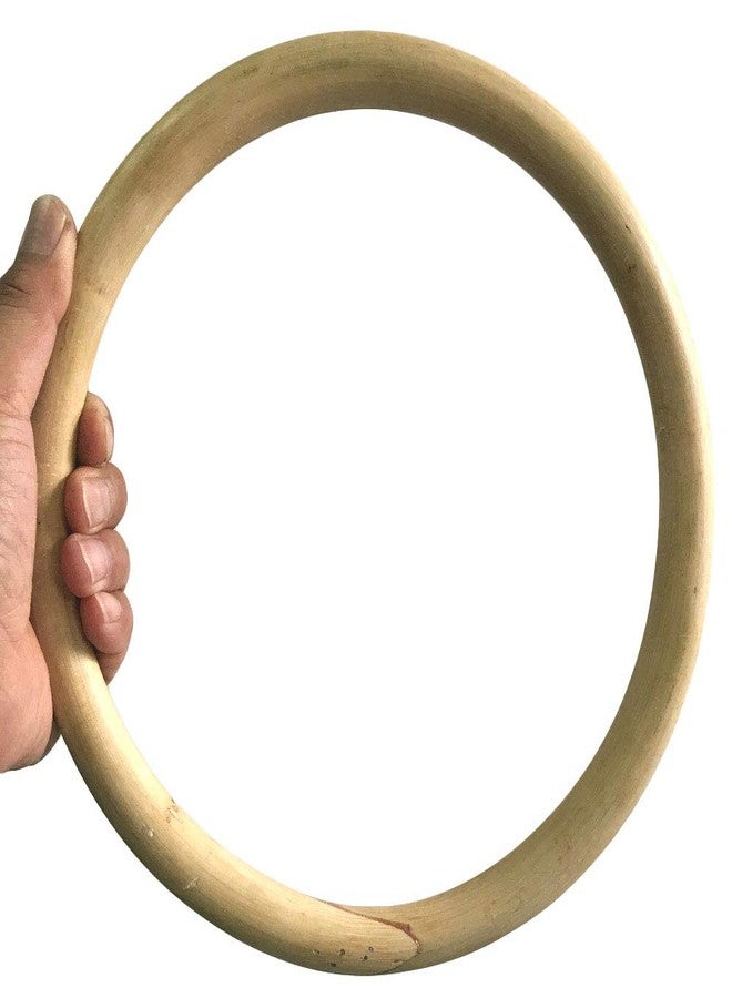 ZooBoo Wing Chun Rattan Ring - Natural Wood Rings Wing Tsun Kung Fu Legs Hand Strength Training Equipment Yewen Sau Sticky IP Man Siu Lum Kung Fu Rings - Rattan 11 inch - Image 3