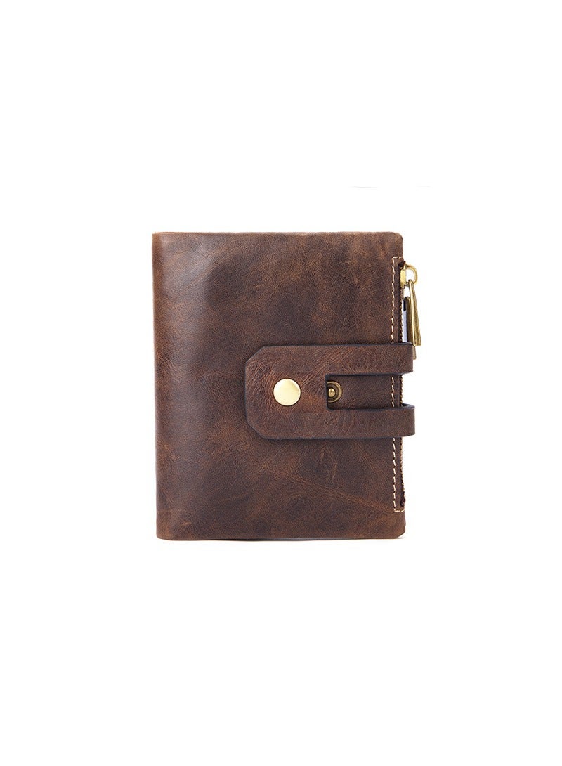 KUYING New Retro With Dual Zipper Multifunctional Wallet