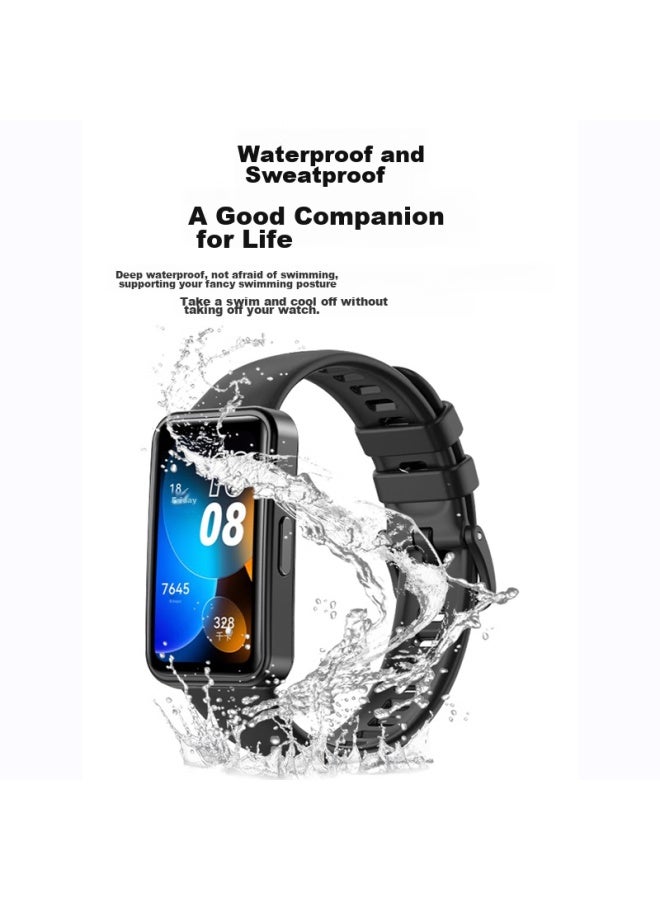 Kovol Compatible With Huawei Band 10/9/8 Nfc Version, Silicone Replacement Strap For Huawei Band 10, Breathable Waterproof Dirt-resistant Smart Band 9 Strap For Huawei Band 8 - Image 4