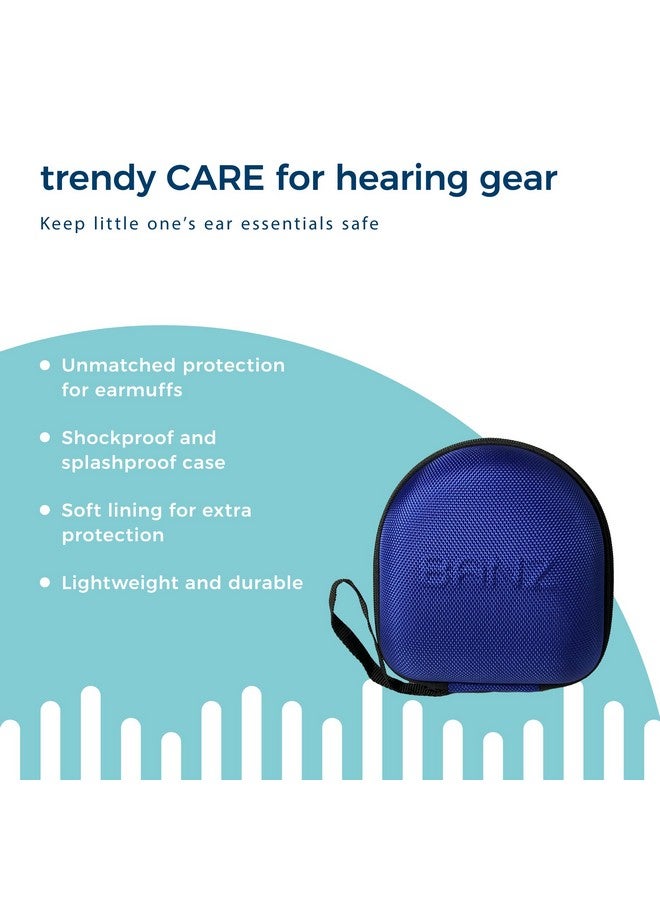Banz Kidz Ear Defenders Case 2+ Years - Dark Blue - Travel Case for Kids & Toddler Headphone Protection - Lightweight, Compact & Durable Earmuff Container - Image 3