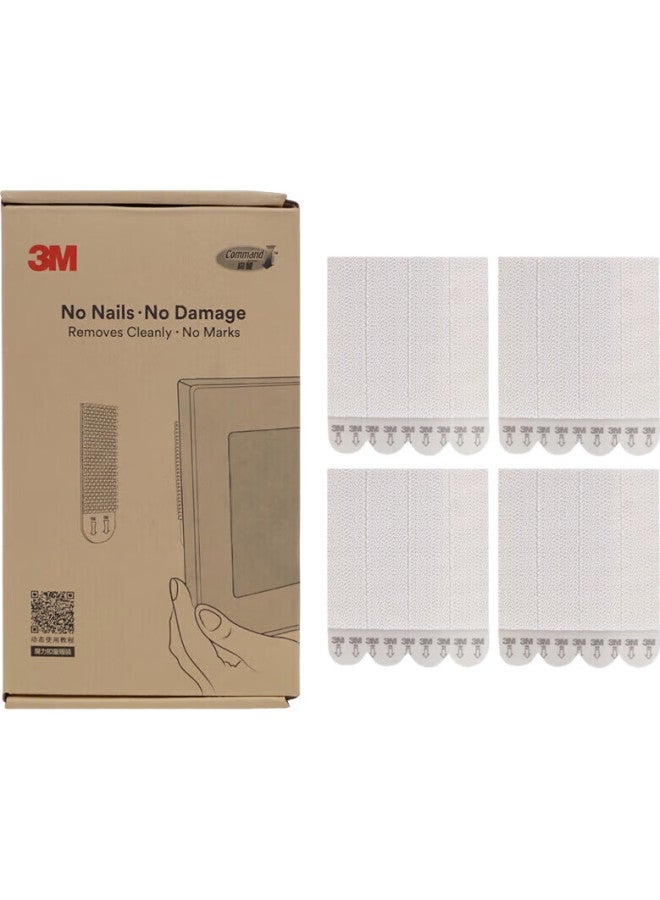 3M 3M Car And Home Photo Frame Magic Hook, Strong Adhesive Hook, Wall-Mounted, Wall Photo Wall, Large Size, 8 Sets - Image 1