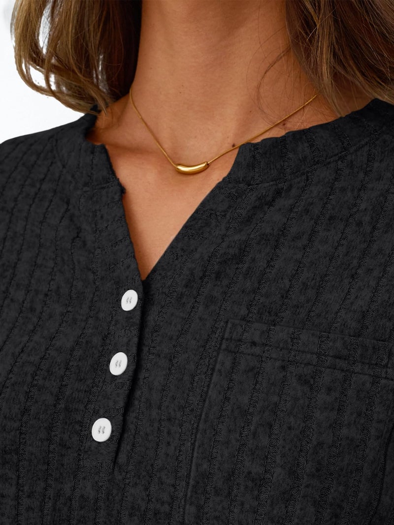 LILLUSORY Womens 2 Piece Lounge Sets Matching Airport Travel Outfits 2026 Spring Clothing Fall Pajamas Sweat Suits Pockets Black M - Image 5
