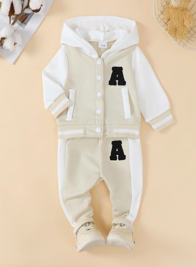 Saeaby 12-18 Month Baby Girl Clothes Fall Infant Outfit 3D Pattern Pullover Hoodie Khaki Pant Winter Clothing Sweat Suit Set 1 Year Old Girl Outfit - Image 2