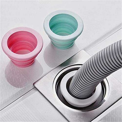 Dhvsam 2 Pic Silicone Drain Pipe Hose Sealing Plug, Washing Machine Plug Ring Hose Deodorant Sewer Seal Ring Clean Tool for Home Bathroom,Laundry Room,Kitchen,Floor Drain - Image 2