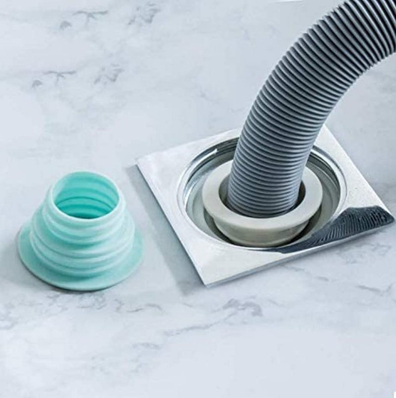 Dhvsam 2 Pic Silicone Drain Pipe Hose Sealing Plug, Washing Machine Plug Ring Hose Deodorant Sewer Seal Ring Clean Tool for Home Bathroom,Laundry Room,Kitchen,Floor Drain - Image 3