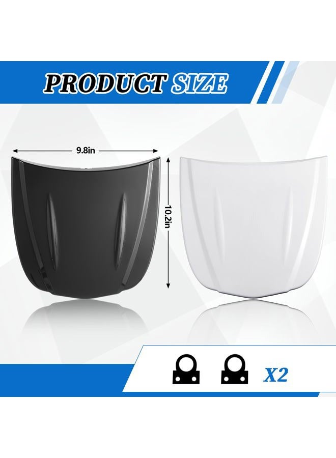 Datanly 2 Pcs Speed Shape ABS Plastic Hood Wrap for Auto Paint Display, Car Models for Wrap and Tint Painting Sample Exhibition Display, Black and White - Image 3