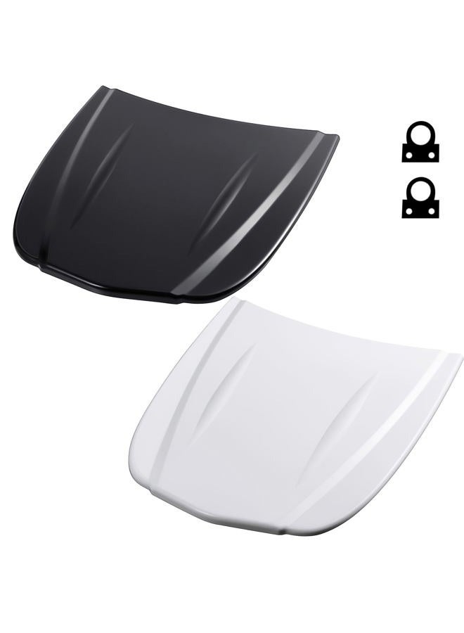Datanly 2 Pcs Speed Shape ABS Plastic Hood Wrap for Auto Paint Display, Car Models for Wrap and Tint Painting Sample Exhibition Display, Black and White - Image 1