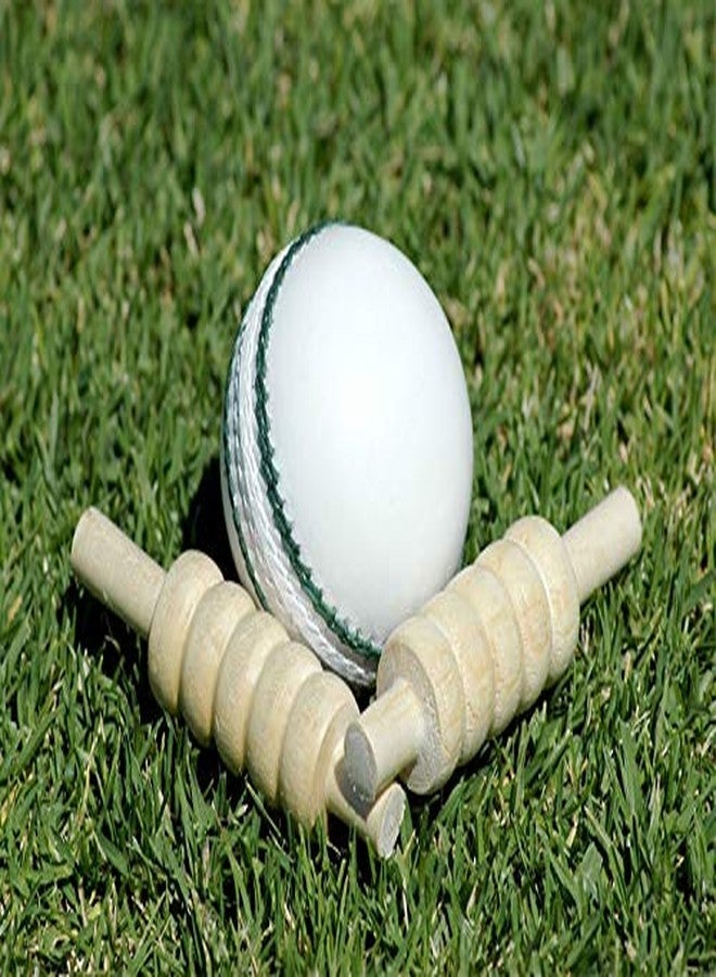 AnNafi® White Cricket Ball | White Color Rubber Cricket Balls for Practice A Grade Handstitched | Senior Official Hard & Seasoned |No Stamp for Indoor and Outdoor Practice & Training Cricket Ball (6) - Image 4