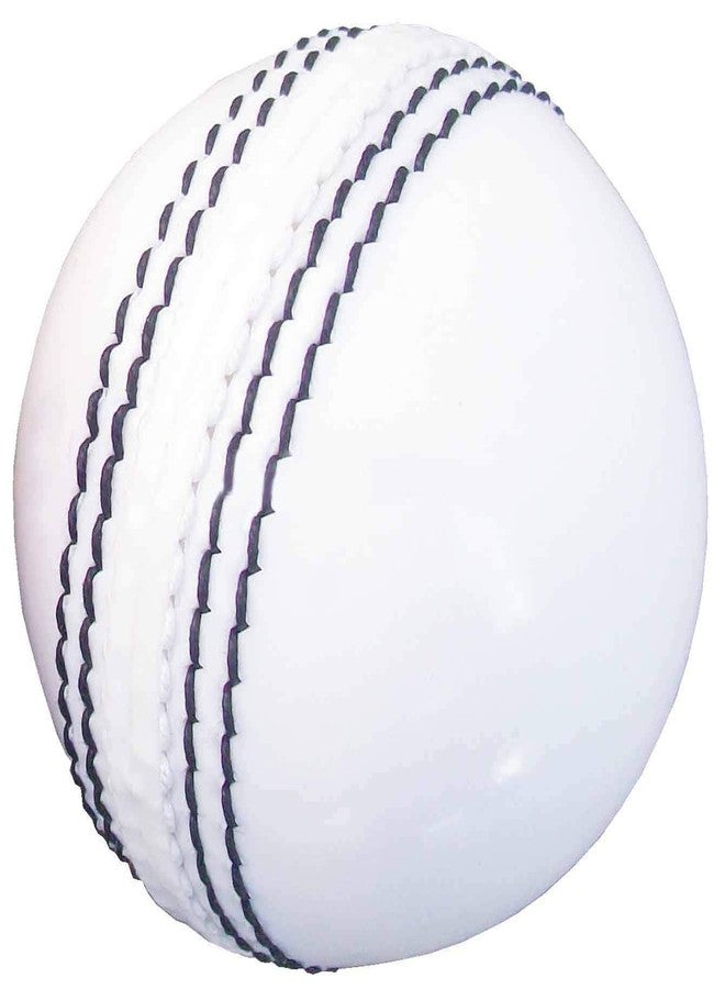 AnNafi® White Cricket Ball | White Color Rubber Cricket Balls for Practice A Grade Handstitched | Senior Official Hard & Seasoned |No Stamp for Indoor and Outdoor Practice & Training Cricket Ball (6) - Image 2