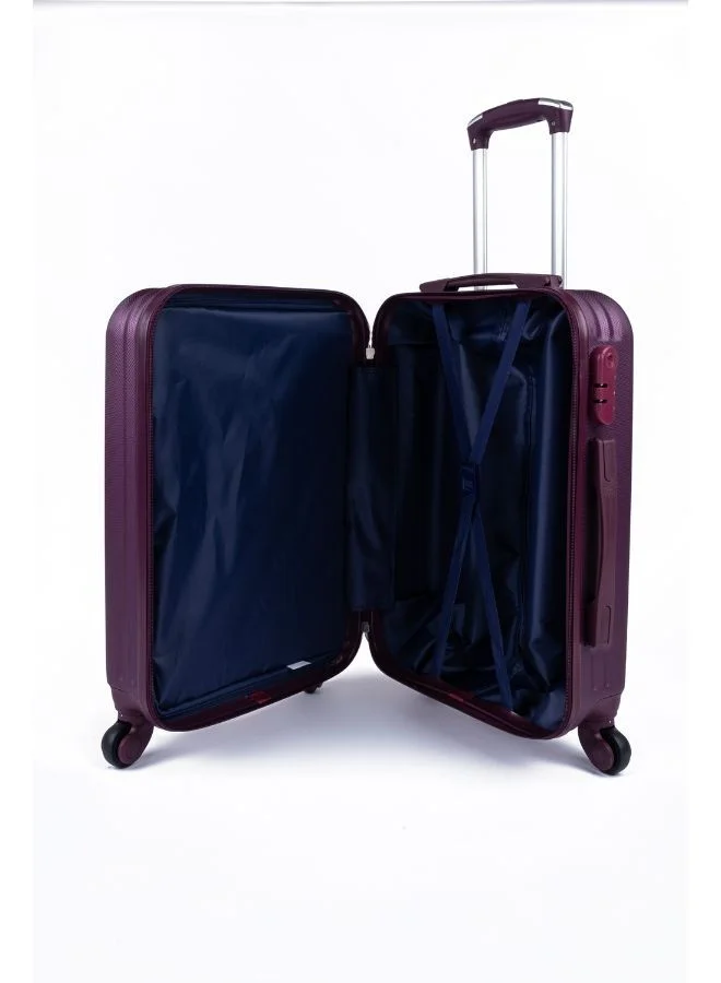 LIMRA A travel bag set consisting of 4 luggage bags maroon color, size 32"/28"/24"/20 inches