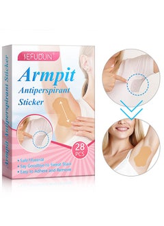 Sefudun 28 Pcs Underarm Sweat Pads, Sweat Pads for Women and Men Armpits, Disposable Invisible Armpit Sweat Pads for Absorbent Deodorant Prevention Sticker  - Image 5