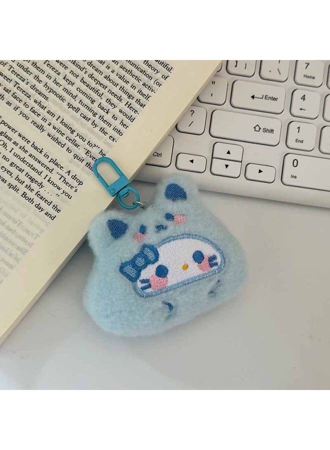 Four Packs Of Cute Cartoon Dumpling Kitten Plush Doll Keychain Girl Student School Bag Pendant Best Friend Gift