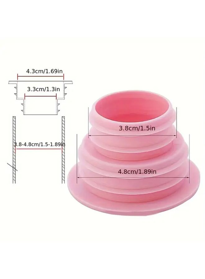2 Sewer Deodorizing Seal Ring Washing Machine Drain Pipe Seal Plug Wash Basin Silicone Kitchen Deodorizing Cover Blue - Image 3