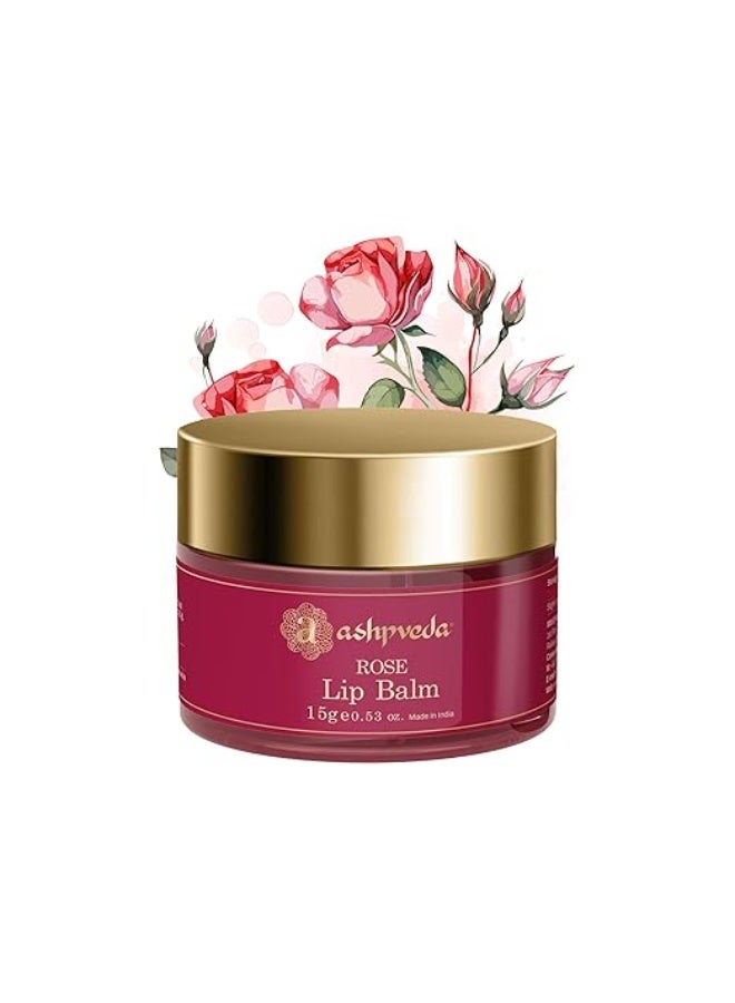 Ashpveda Ayurvedic Rose Petal Lip Balm For Dry & Chapped Lips With Kokum Fruit, Rose Flowers and Almond Oil | Lip UV Protection & Nourishment | Lip Balm with 25 Sun Protection SPF for Soft Pink Lips, 15 gram - Image 4