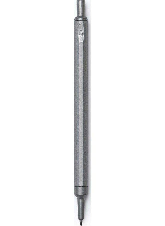 HMM Ballpoint Pen - Sleek Retractable Aluminum Pen for Writing, Note Taking & Journaling - Stylish Metal Design, Smooth Writing, Refillable - Raw - Image 1