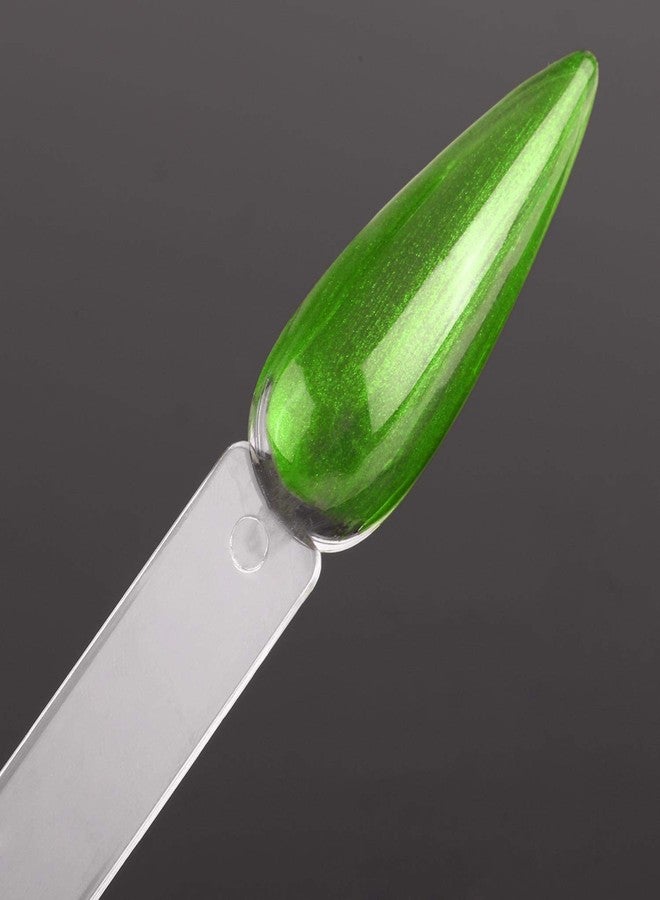 BTYMS 160Pcs Nail Swatch Sticks Stiletto Nail Sample Sticks Clear Nail Color Display Swatches Sticks with Metal Rings - Image 5