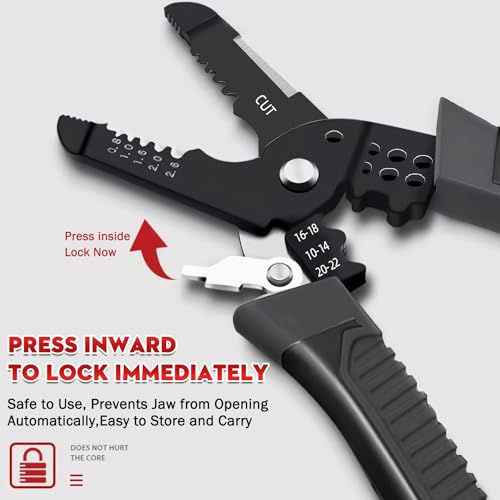 BendJoy 9 in 1 Multifunction Wire Cutter and Stripper, Plier For Repairing Electrical Appliances, High Magnetic Steel Blade, Plastic Handle Sturdy and Durable Perfect for Electricians - Image 5