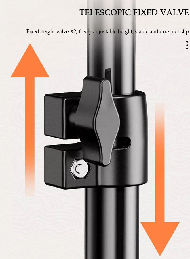 DUNISO Adjustable Projector Tripod Stand Portable Foldable Laptop Tripod with Projection Tray Aluminum Floor Projector Stand with Adjustable Height for Office, Home, Stage, Studio, Racks Holder Mount - Image 5