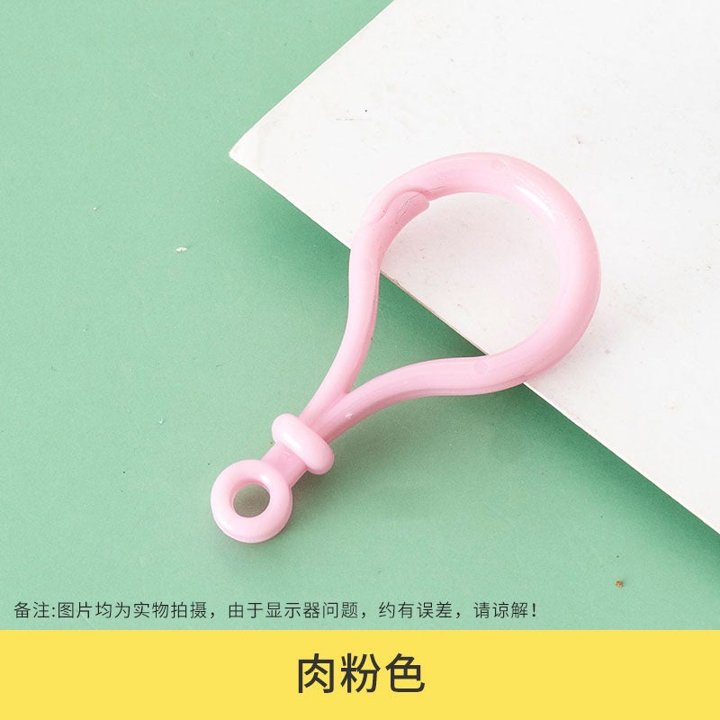 Colorful Bulb Keychain, Acrylic Lobster Clasp, DIY Accessory meat powder 