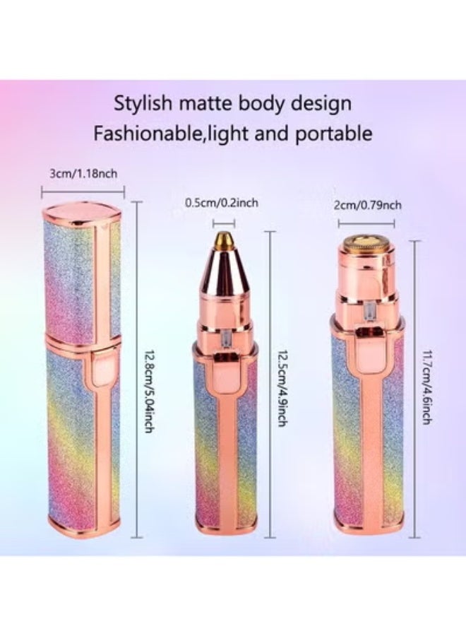 ارواق 2 في 1 قابلة للشحن الكهربائية أداة قص الحواجب سيدة ماكينة حلاقة النساء لنزع شعر الوجه مزيل الشعر القلم حجم الإناث الشعر الحلاقة الحلاقة - Image 2