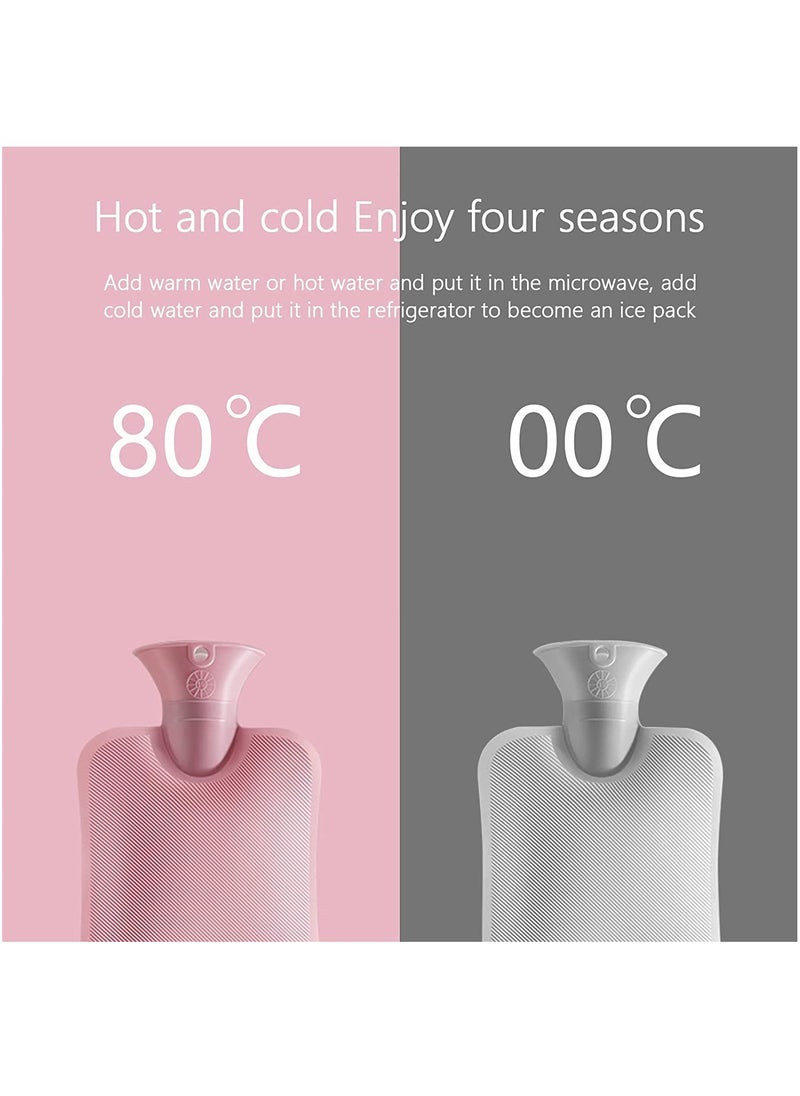 MARK STORE Hot Water Bag, Hot pack for Pain Relief, Hot Water Bottle, Cold and Hot Pack with velvet cover,(1pc only) Assorted colors  - Image 4
