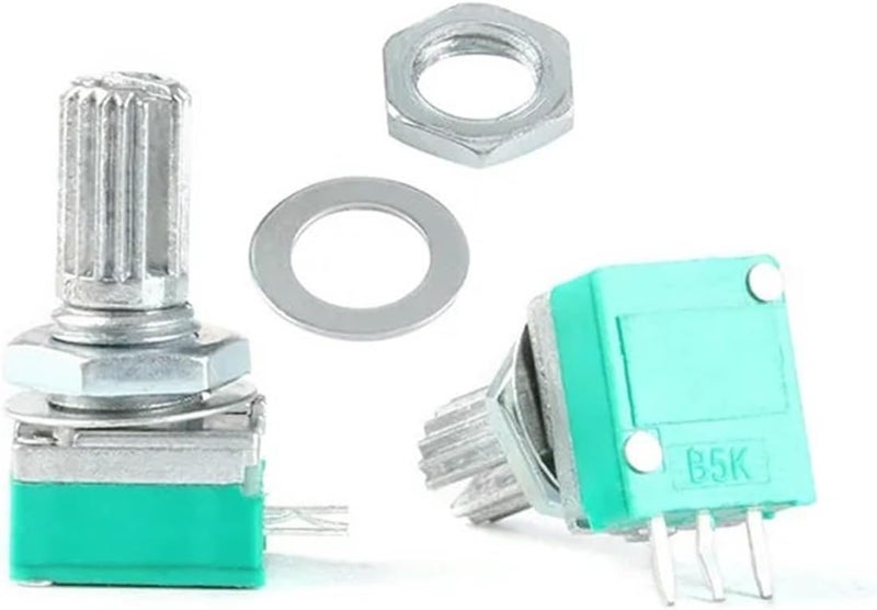 RK097N Single Audio Amplifier Seal Potentiometer 3P 15mm Lenth B1K 5K 10K 20K 50K 2-10Pcs(RK097N 5K Ohm 10pcs) - Image 1