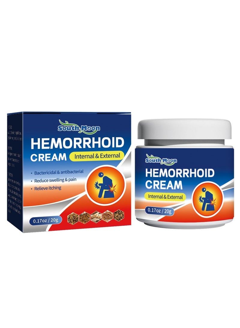 SOUTH MOON Hemorrhoid cream repairs and eliminates hemorrhoids, mixes internal and external ingredients to relieve swelling, itching and pain  - Image 1