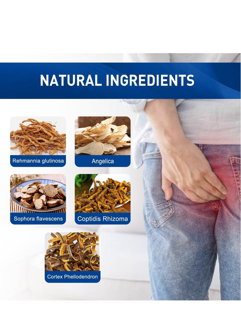 SOUTH MOON Hemorrhoid cream repairs and eliminates hemorrhoids, mixes internal and external ingredients to relieve swelling, itching and pain  - Image 5