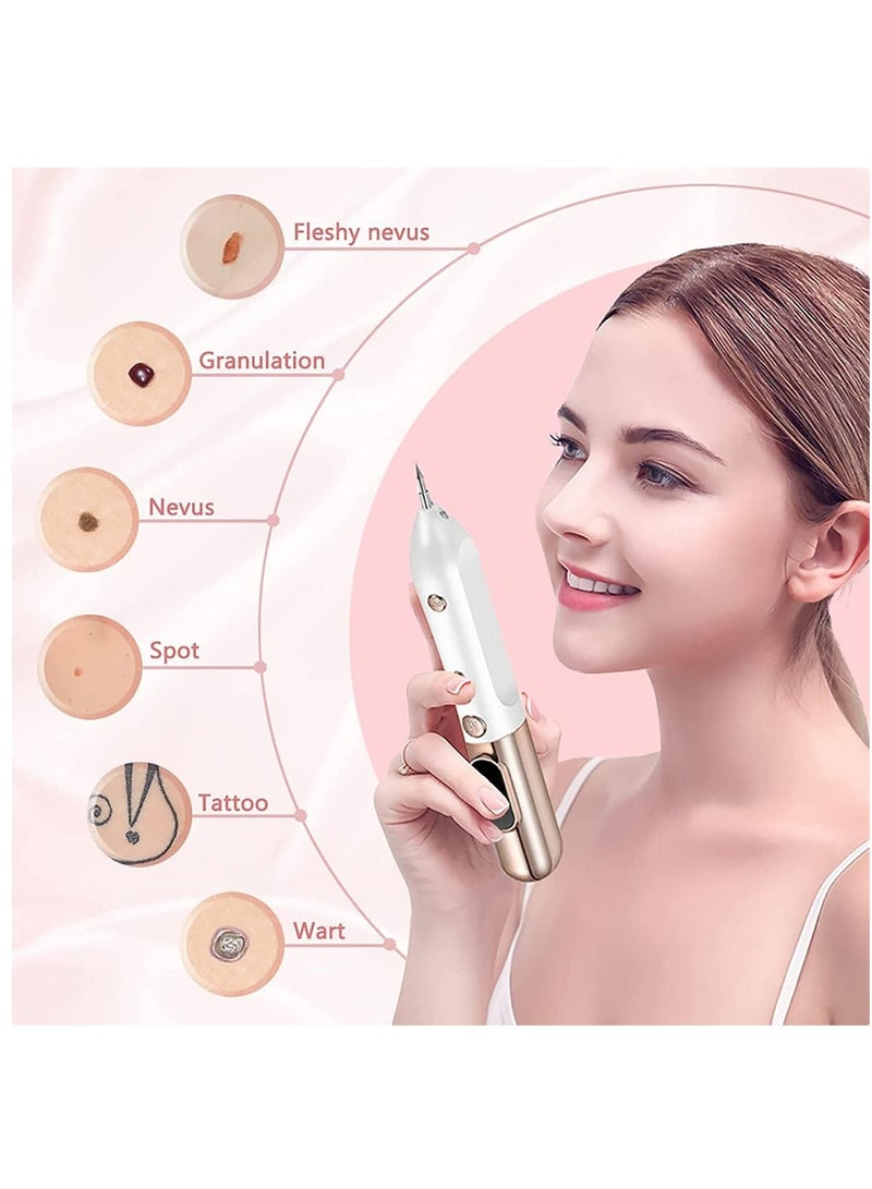 Furtey Freckle removal equipment Skin Tag Removal Tool with USB Charge for Home Use 30 Interchangeable Devices Gold  - Image 2