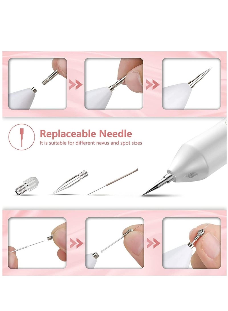 Furtey Freckle removal equipment Skin Tag Removal Tool with USB Charge for Home Use 30 Interchangeable Devices Gold  - Image 5