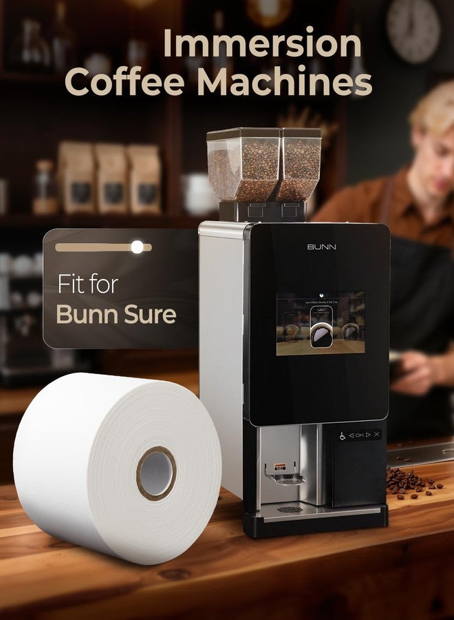 VitaFlow Tool 50766.0001 Filter Paper Roll Fit for Bunn Sure Immersion Coffee Brewer, White, High Density for Precise Filtration & Clear Coffee, Ideal for Bunn-O-Matic Commercial Brewer, 1 PCS - Image 2