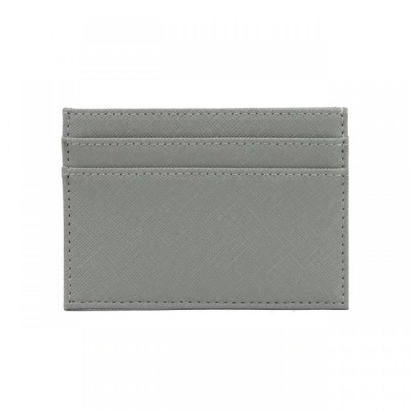 New Spot PU Card Holder Coin PUrse Large Capacity Card Holder Womens High-end Portable Bank Credit Card Holder Light gray cross pattern 
