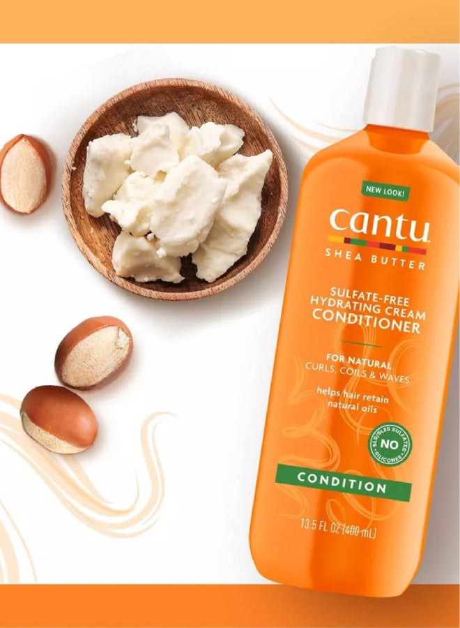 Cantu Hydrating Cream Conditioner for Natural Hair, Sulfate-Free with Shea Butter 400.0ml - Image 2