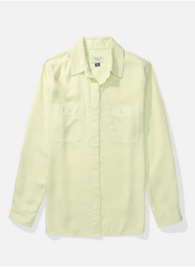 امريكان ايجل AE Long-Sleeve Button-Up Shirt