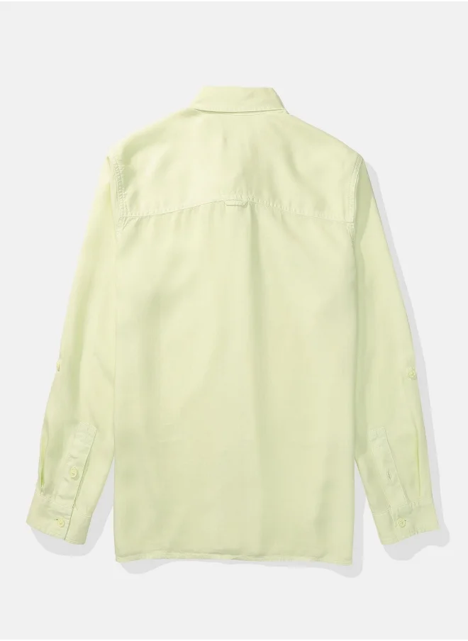 امريكان ايجل AE Long-Sleeve Button-Up Shirt