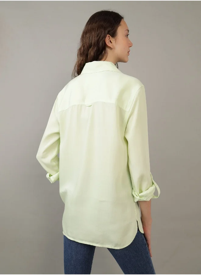 امريكان ايجل AE Long-Sleeve Button-Up Shirt