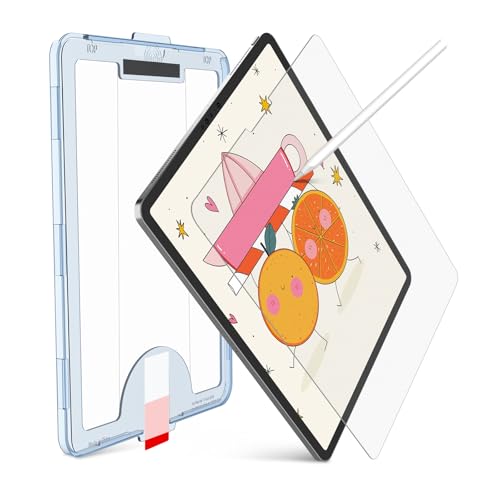 KCT Paperfeel Tempered Glass Screen Protector Compatible with iPad Pro 11 inch (2022&2021&2020&2018) / iPad Air 5th/4th (10.9 inch, 2022/2020) Draw as Paper, Anti Glare, EZ Kit - Image 1