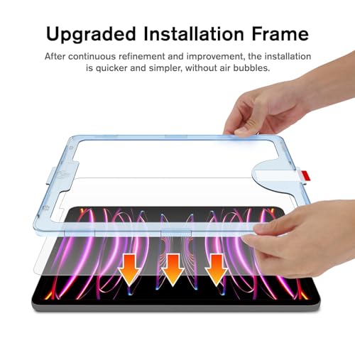 KCT Paperfeel Tempered Glass Screen Protector Compatible with iPad Pro 11 inch (2022&2021&2020&2018) / iPad Air 5th/4th (10.9 inch, 2022/2020) Draw as Paper, Anti Glare, EZ Kit - Image 4