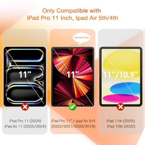 KCT Paperfeel Tempered Glass Screen Protector Compatible with iPad Pro 11 inch (2022&2021&2020&2018) / iPad Air 5th/4th (10.9 inch, 2022/2020) Draw as Paper, Anti Glare, EZ Kit - Image 2