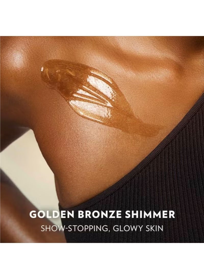Vaseline Glazed & Glisten Golden Hour Body Gel Oil 200ml – Vanilla Cocoa Glow Shimmering Body Oil with Ultra Hydrating Lipids & 100% Pure Cocoa Butter for Radiant Skin - Image 4