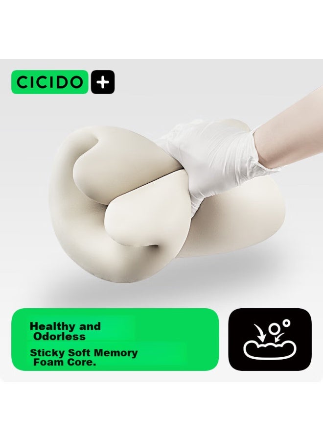 Cicido Car Headrest And Lumbar Support Set, Neck Pillow, Back Cushion, Lumbar Support, Car Seat Backrest, Car Cushion - Image 3